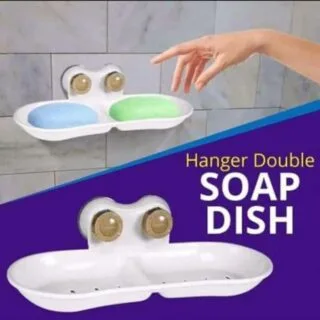 Hanger double soap dish autocollant